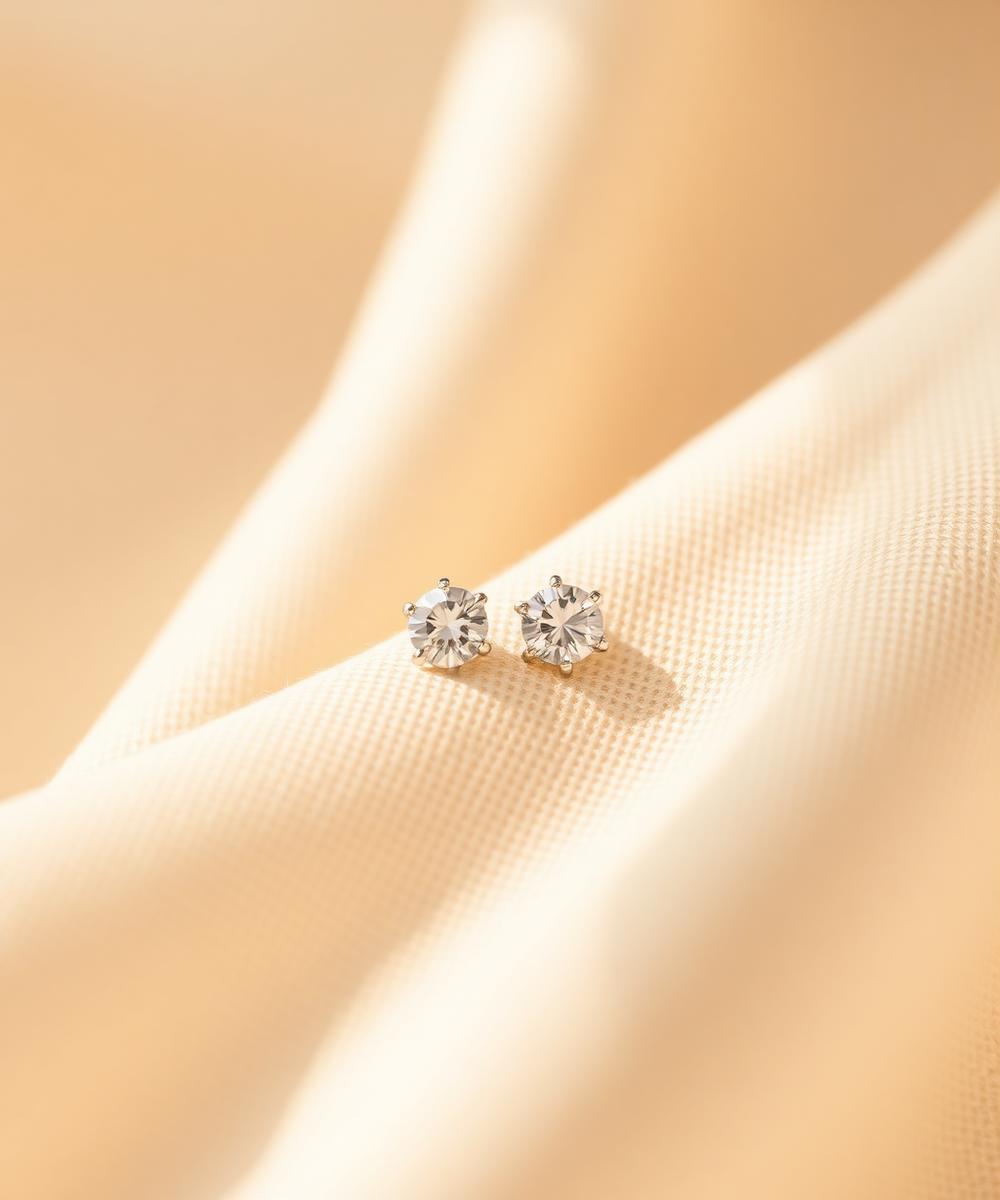 Sunlit Diamond Studs